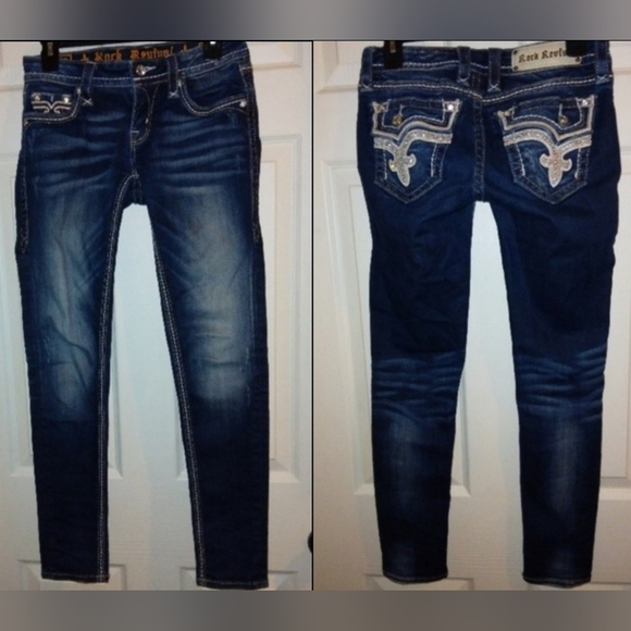 Rock Revival Kai Ankle Skinny Jeans size 26 - Picture 1 of 15